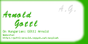 arnold gottl business card